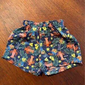 Patagonia Kids' Navy and Orange Swim Shorts